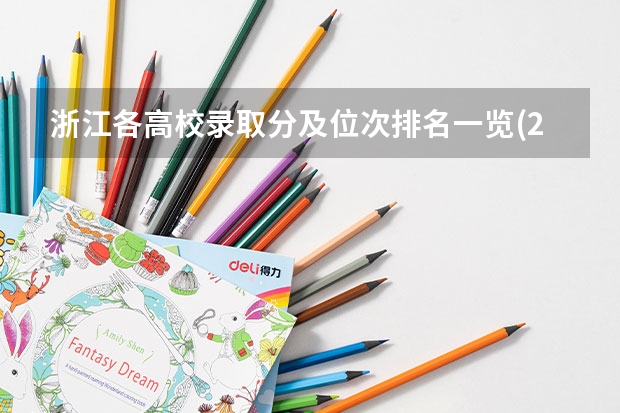 浙江各高校录取分及位次排名一览(2023参考）