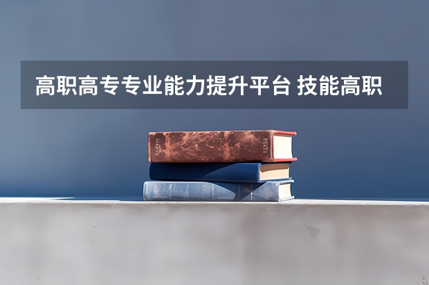 高职高专专业能力提升平台 技能高职高专是什么意思？