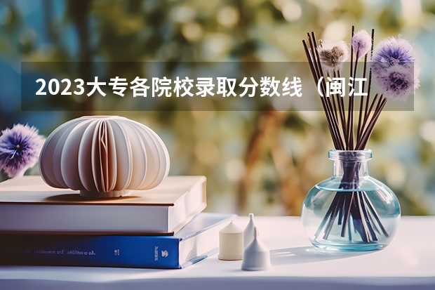 2023大专各院校录取分数线（闽江学院艺术类录取分数线2023）