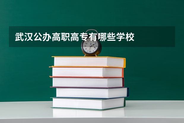 武汉公办高职高专有哪些学校