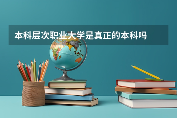 本科层次职业大学是真正的本科吗