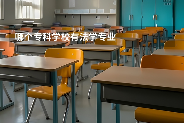 哪个专科学校有法学专业